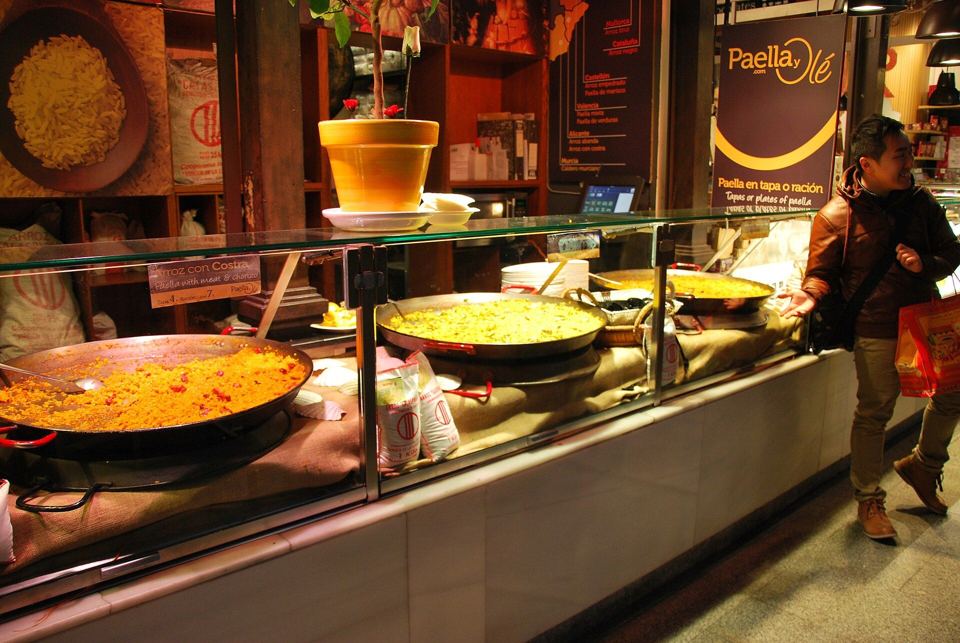 Paella at Mercado de San Miguel